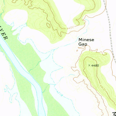 United States Geological Survey Minese Mesa, NM (1972, 24000-Scale) digital map