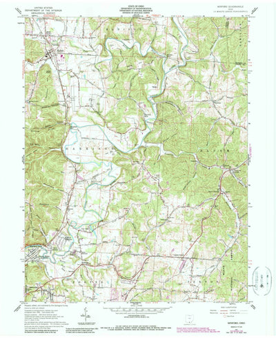 United States Geological Survey Minford, OH (1961, 24000-Scale) digital map