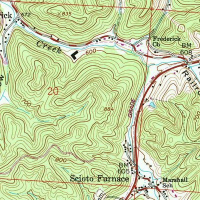 United States Geological Survey Minford, OH (1961, 24000-Scale) digital map