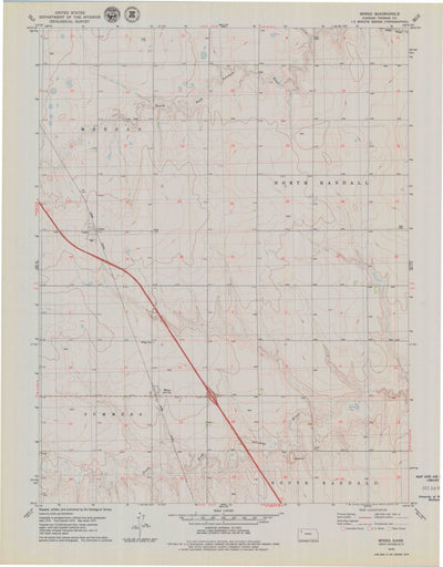 United States Geological Survey Mingo, KS (1979, 24000-Scale) digital map