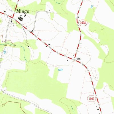 United States Geological Survey Mingo, NC (1974, 24000-Scale) digital map
