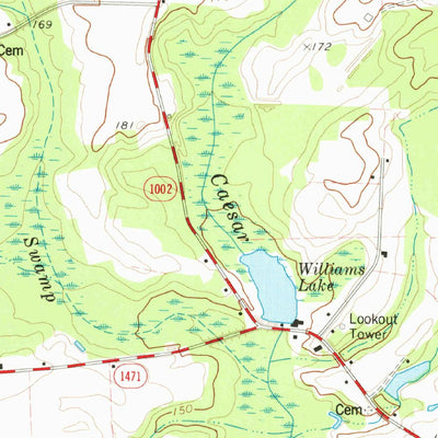United States Geological Survey Mingo, NC (1974, 24000-Scale) digital map