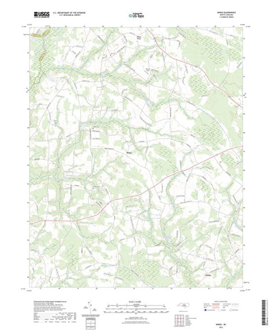 United States Geological Survey Mingo, NC (2022, 24000-Scale) digital map