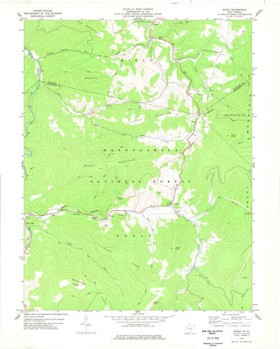 United States Geological Survey Mingo, WV (1977, 24000-Scale) digital map