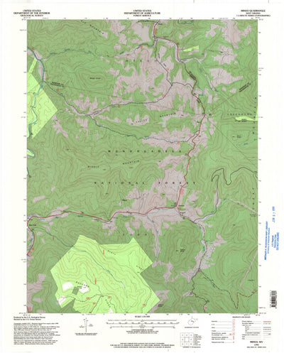 United States Geological Survey Mingo, WV (1995, 24000-Scale) digital map