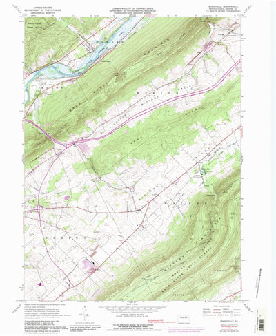 United States Geological Survey Mingoville, PA (1966, 24000-Scale) digital map