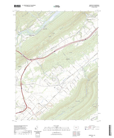 United States Geological Survey Mingoville, PA (2023, 24000-Scale) digital map
