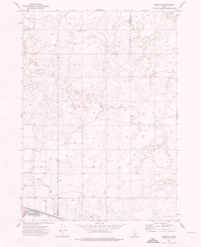 United States Geological Survey Minidoka, ID (1972, 24000-Scale) digital map