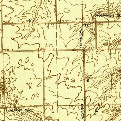 United States Geological Survey Minier, IL (1930, 48000-Scale) digital map