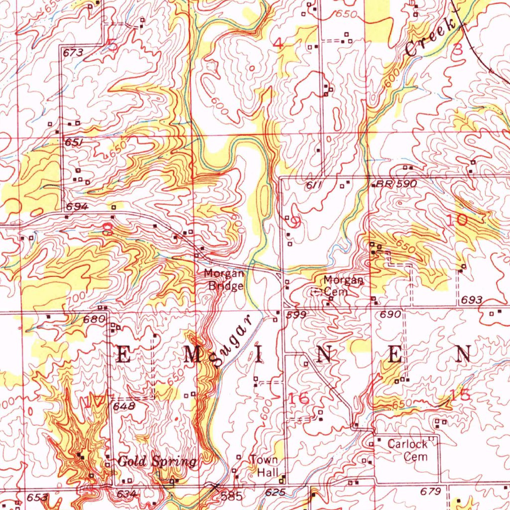 Minier, IL (1951, 62500-Scale) Map by United States Geological Survey ...