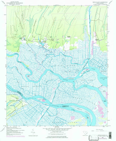 United States Geological Survey Minim Island, SC (1943, 24000-Scale) digital map