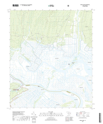 United States Geological Survey Minim Island, SC (2020, 24000-Scale) digital map