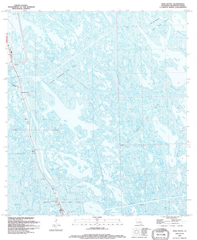 United States Geological Survey Mink Bayou, LA (1994, 24000-Scale) digital map