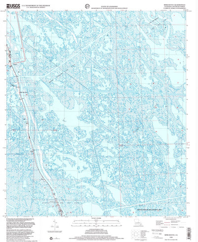 United States Geological Survey Mink Bayou, LA (1998, 24000-Scale) digital map
