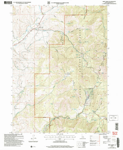 United States Geological Survey Mink Creek, ID (2005, 24000-Scale) digital map