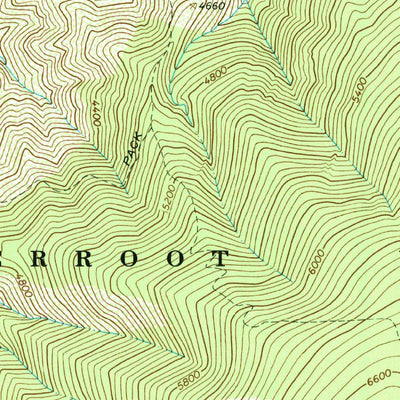United States Geological Survey Mink Peak, ID (1966, 24000-Scale) digital map