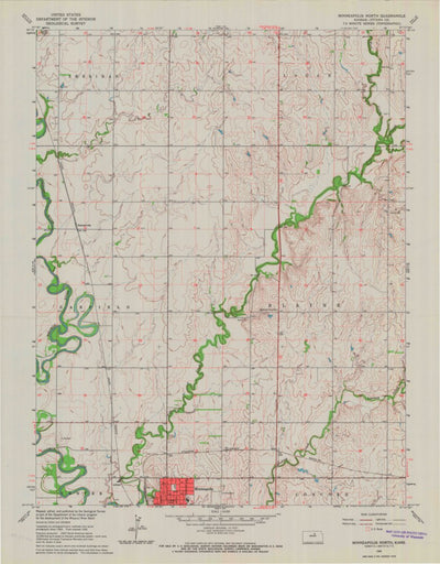 United States Geological Survey Minneapolis North, KS (1965, 24000-Scale) digital map