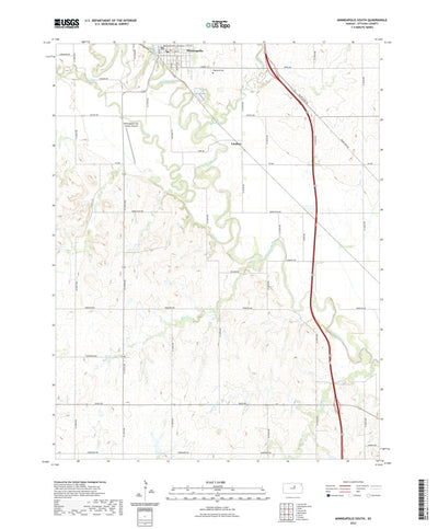 United States Geological Survey Minneapolis South, KS (2022, 24000-Scale) digital map