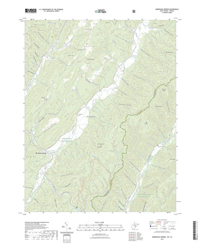 United States Geological Survey Minnehaha Springs, WV (2023, 24000-Scale) digital map