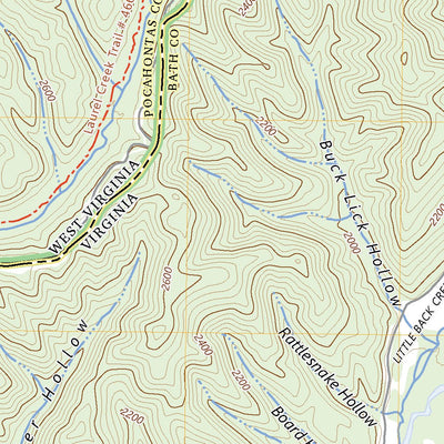 United States Geological Survey Minnehaha Springs, WV (2023, 24000-Scale) digital map