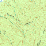 United States Geological Survey Minnehaha Springs, WV-VA (1962, 24000-Scale) digital map