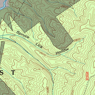 United States Geological Survey Minnehaha Springs, WV-VA (1995, 24000-Scale) digital map