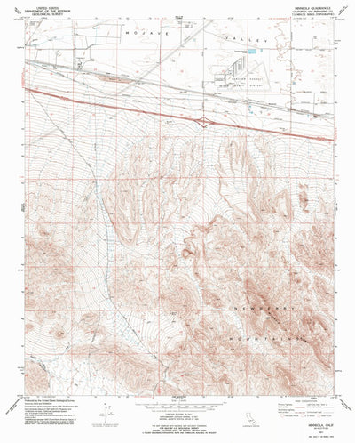United States Geological Survey Minneola, CA (1971, 24000-Scale) digital map