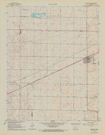 United States Geological Survey Minneola, KS (1967, 24000-Scale) digital map