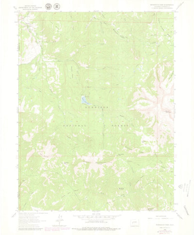 United States Geological Survey Minnesota Pass, CO (1964, 24000-Scale) digital map