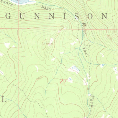 United States Geological Survey Minnesota Pass, CO (1964, 24000-Scale) digital map
