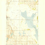 United States Geological Survey Minnewaukan East, ND (1951, 24000-Scale) digital map
