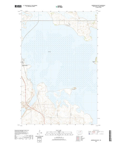 United States Geological Survey Minnewaukan East, ND (2020, 24000-Scale) digital map