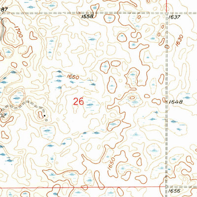 United States Geological Survey Minnewaukan West, ND (1958, 24000-Scale) digital map