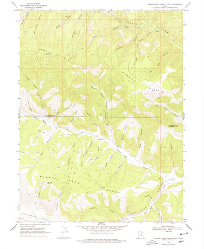 United States Geological Survey Minnie Maud Creek East, UT (1969, 24000-Scale) digital map