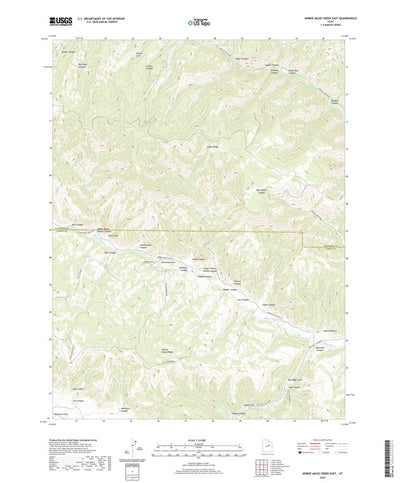 United States Geological Survey Minnie Maud Creek East, UT (2020, 24000-Scale) digital map