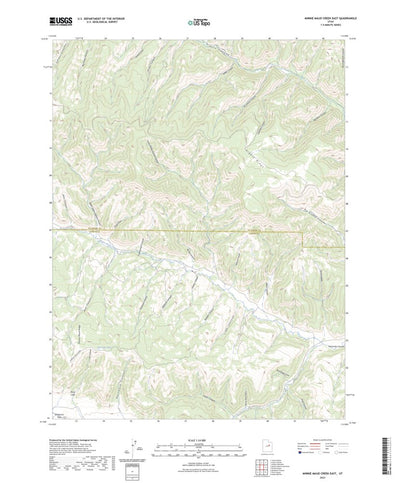 United States Geological Survey Minnie Maud Creek East, UT (2023, 24000-Scale) digital map