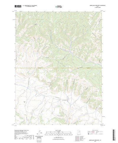 United States Geological Survey Minnie Maud Creek West, UT (2023, 24000-Scale) digital map