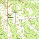 United States Geological Survey Minnies Gap, WY (1987, 24000-Scale) digital map