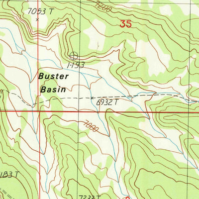 United States Geological Survey Minnies Gap, WY (1987, 24000-Scale) digital map