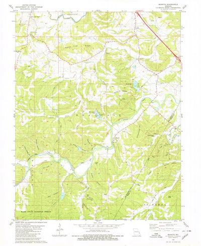 United States Geological Survey Minnith, MO (1980, 24000-Scale) digital map