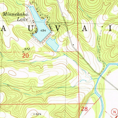 United States Geological Survey Minnith, MO (1980, 24000-Scale) digital map
