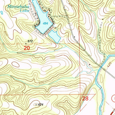 United States Geological Survey Minnith, MO (2000, 24000-Scale) digital map