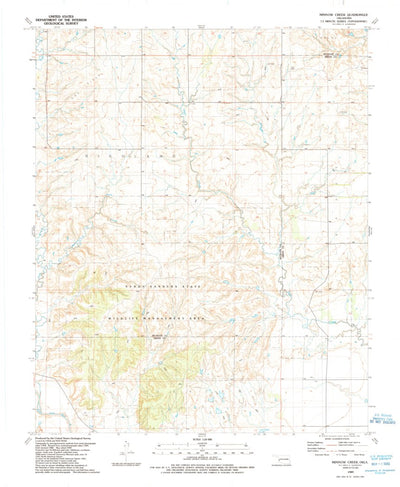 United States Geological Survey Minnow Creek, OK (1989, 24000-Scale) digital map
