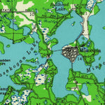 United States Geological Survey Minocqua, WI (1938, 48000-Scale) digital map