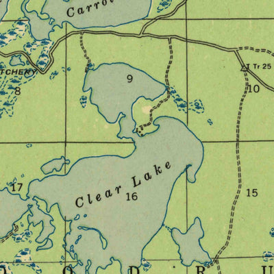 United States Geological Survey Minocqua, WI (1946, 48000-Scale) digital map