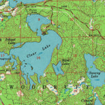 United States Geological Survey Minocqua, WI (1966, 62500-Scale) digital map