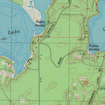 United States Geological Survey Minong Flowage, WI (1982, 24000-Scale) digital map