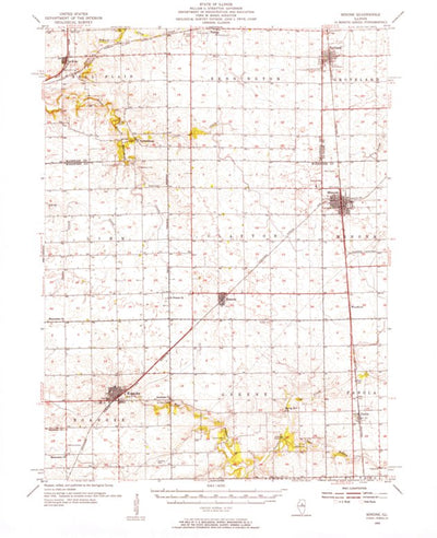 United States Geological Survey Minonk, IL (1955, 62500-Scale) digital map