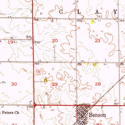 United States Geological Survey Minonk, IL (1955, 62500-Scale) digital map