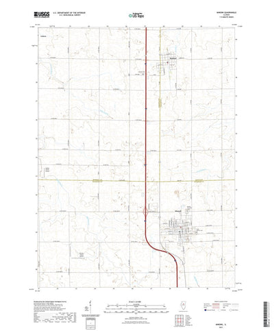 United States Geological Survey Minonk, IL (2021, 24000-Scale) digital map